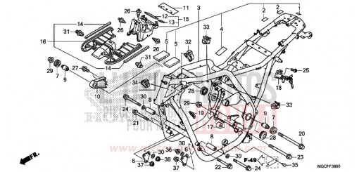 CARROSSERIE DE CHASSIS CB1100CAK de 2019